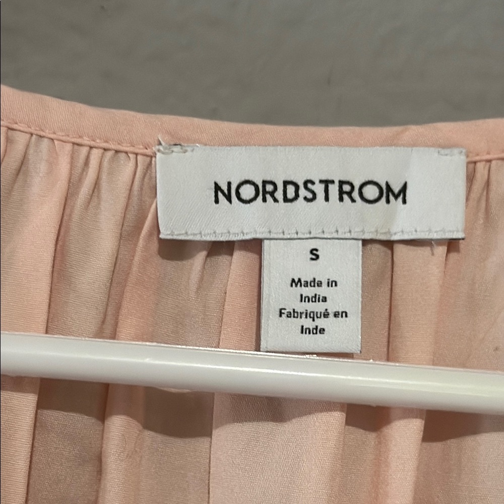 Nordstrom Peach and Pink Puff Sleeve Dress - Picture 5 of 13